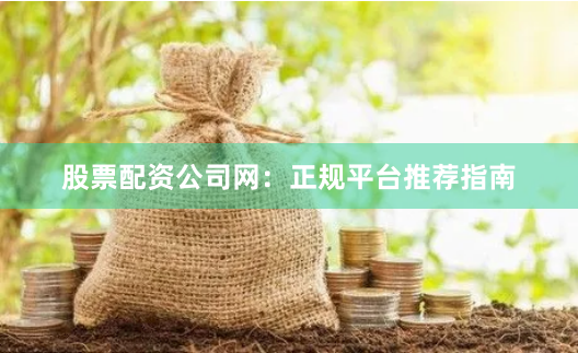 股票配资公司网：正规平台推荐指南